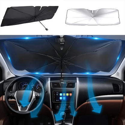 51" Car Windshield Sun Shade Foldable Umbrella Front Window Cover