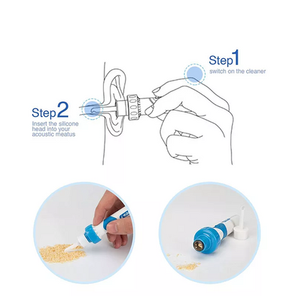 Safety Electric Cordless Vacuum Ear Cleaner Wax Remover Painless