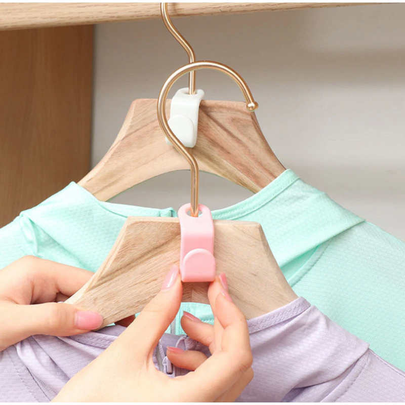 40 PCS Clothes Hanger Connector Hooks Closet Hangers Organizer Space