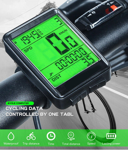 Bike Bicycle Speedometer Cycle Digital Odometer Computer Waterproof