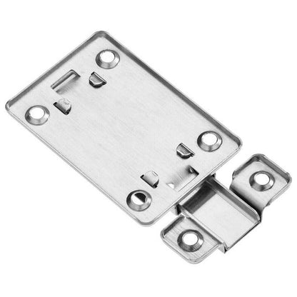 2Pcs Stainless Steel Latch Sliding Silver Doors Lock Keyless Door Bolt