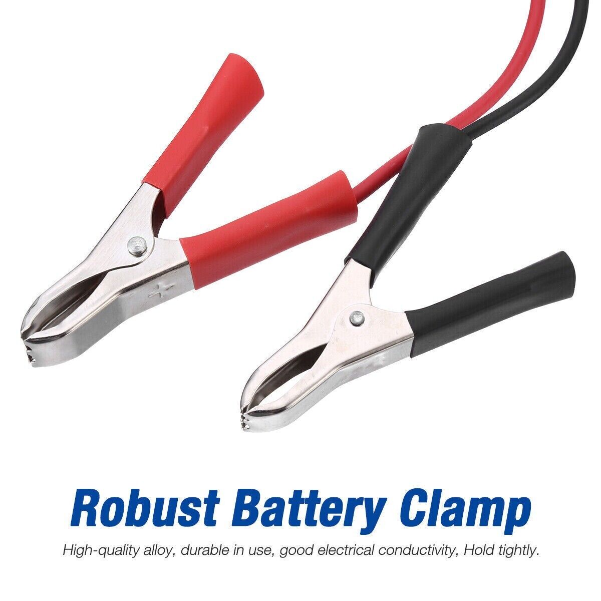 2PCS Car Battery Alligator Clamp Clip Cigarette Lighter Power Adapter