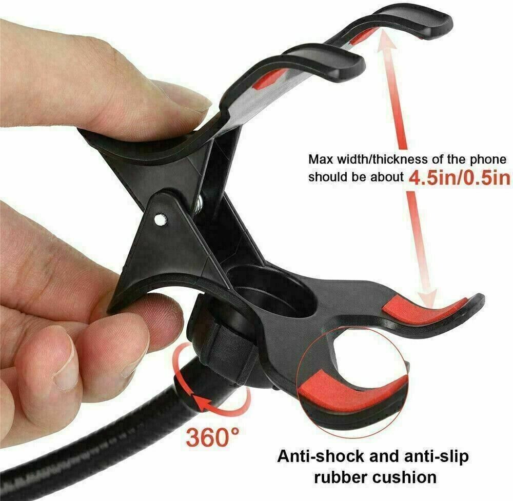 Universal Lazy Mobile Phone Gooseneck Stand Holder Flexible Bed Desk