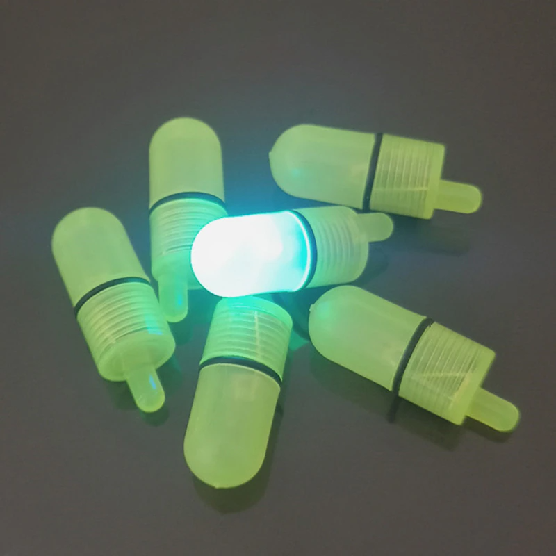 10/40 PC LED Night Fishing Bite Bait Alarm 2 Bells Light Rod Tip Clip