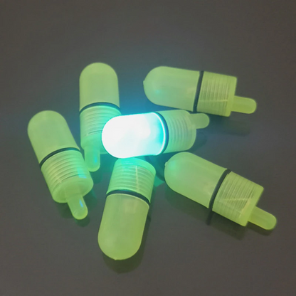 10/40 PC LED Night Fishing Bite Bait Alarm 2 Bells Light Rod Tip Clip