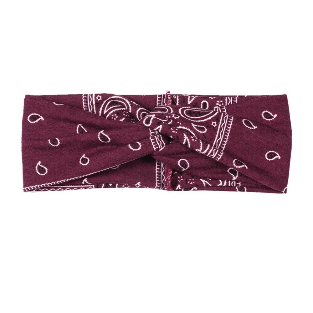 3PCS Boho Headbands Leopard Hair Bands Knotted Turban Wraps Stripe
