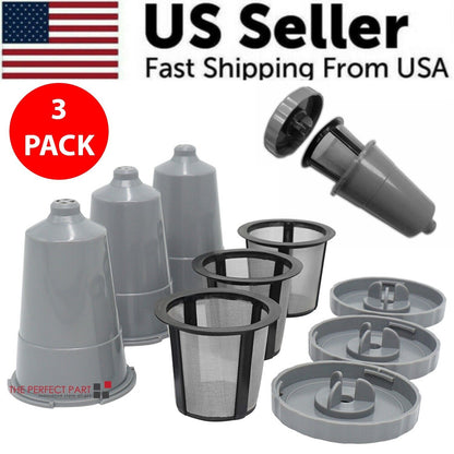 3 Pack My K-Cup Coffee Filter Reusable Replacement Refillable Holder
