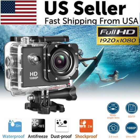 4K Action Sport Waterproof Camera 20 MP Recorder HD 1080P Camcorder