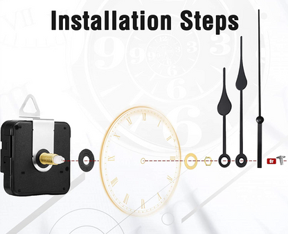 DIY Clock Movement Quartz Mechanism Wall Replacement Repair Tool Parts