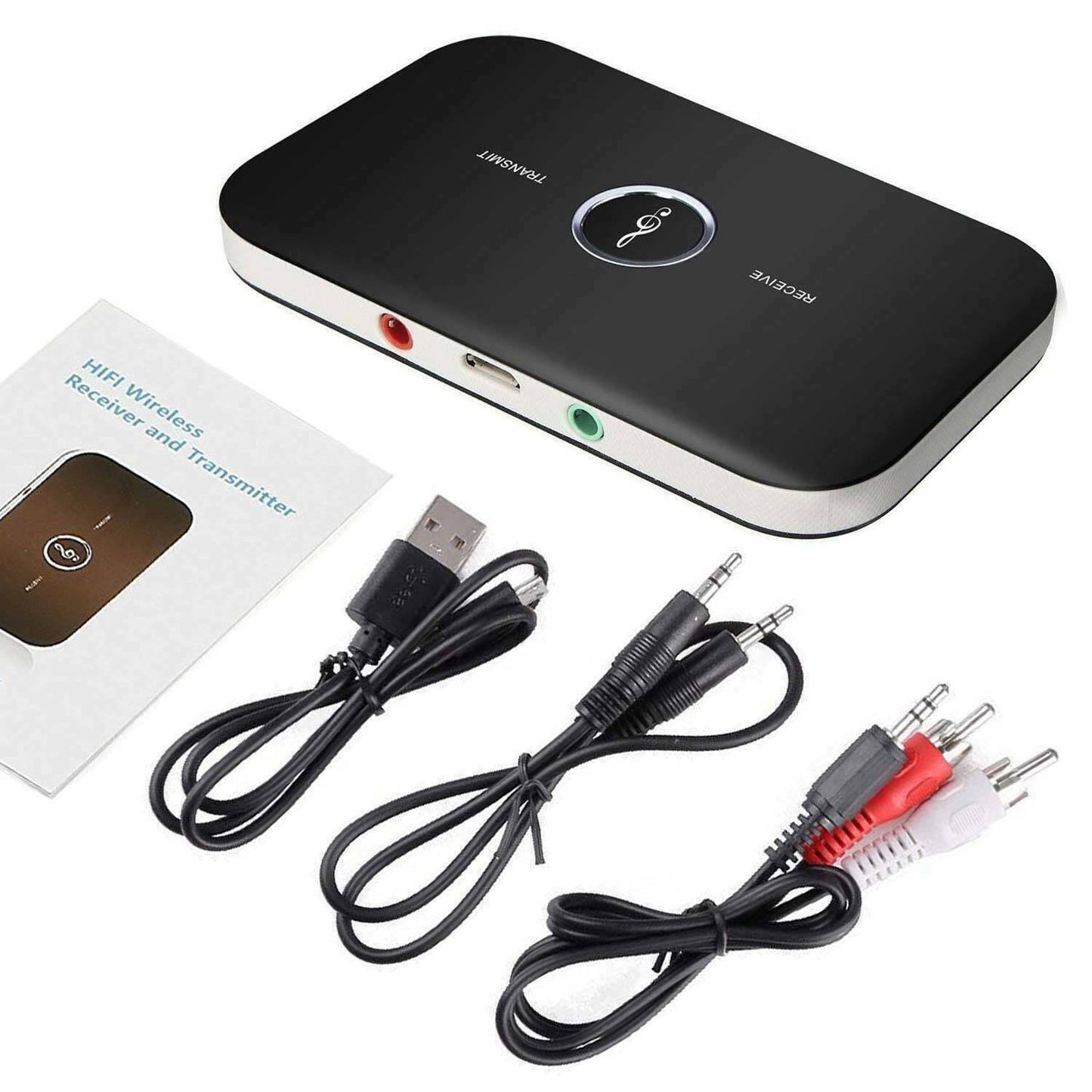 Bluetooth 5.0 Transmitter Receiver 2 IN 1 Wireless Audio 3.5mm Jack