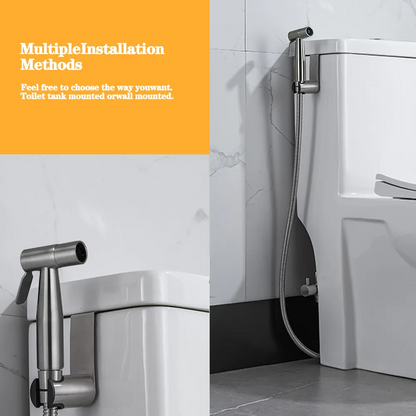 Toilet Shattaf Adapter Hose Bidet Spray Stainless Steel Handheld