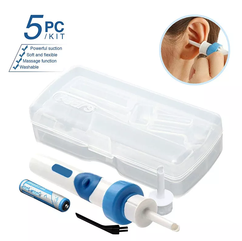 Safety Electric Cordless Vacuum Ear Cleaner Wax Remover Painless