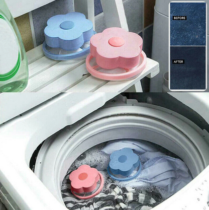 2 Pcs Floating Pet Fur Catcher Laundry Lint Pet Hair Remover For