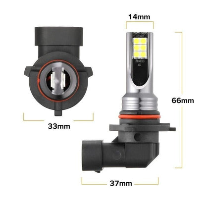 9005 9006 LED Headlights Kit Combo Bulbs 8000K High Low Beam Super