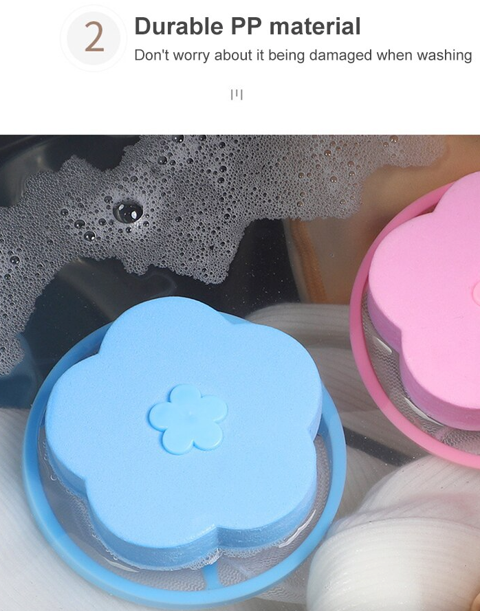 2 Pcs Floating Pet Fur Catcher Laundry Lint Pet Hair Remover For