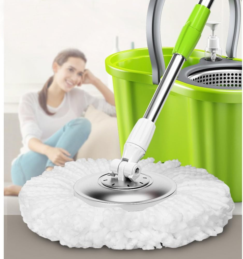 6 Pack Replacement Microfiber Mop Head Refill 360° Spin Easy Cleaning for Mop