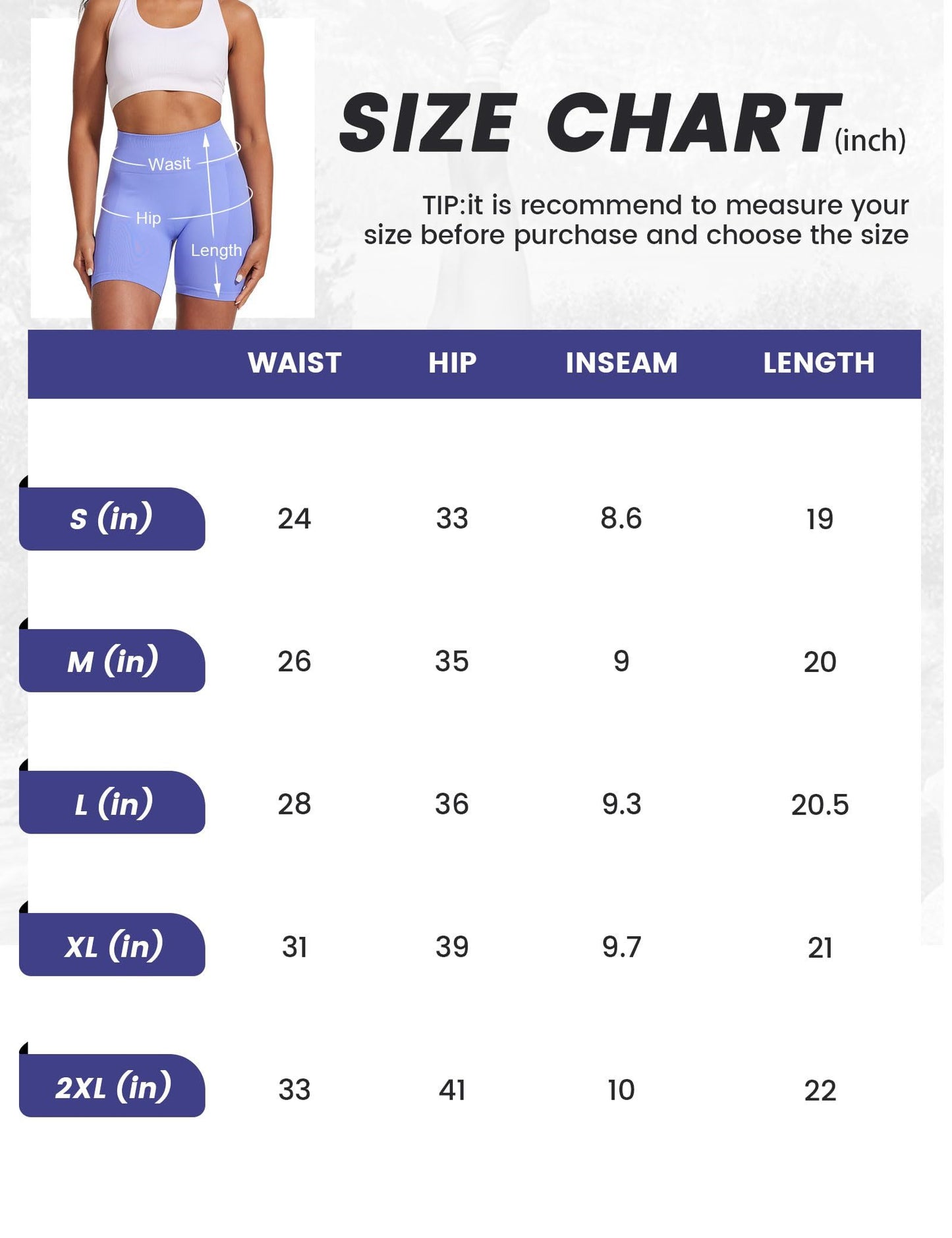 Yoga Pants - Five-Point High Waist Seamless Solid Color