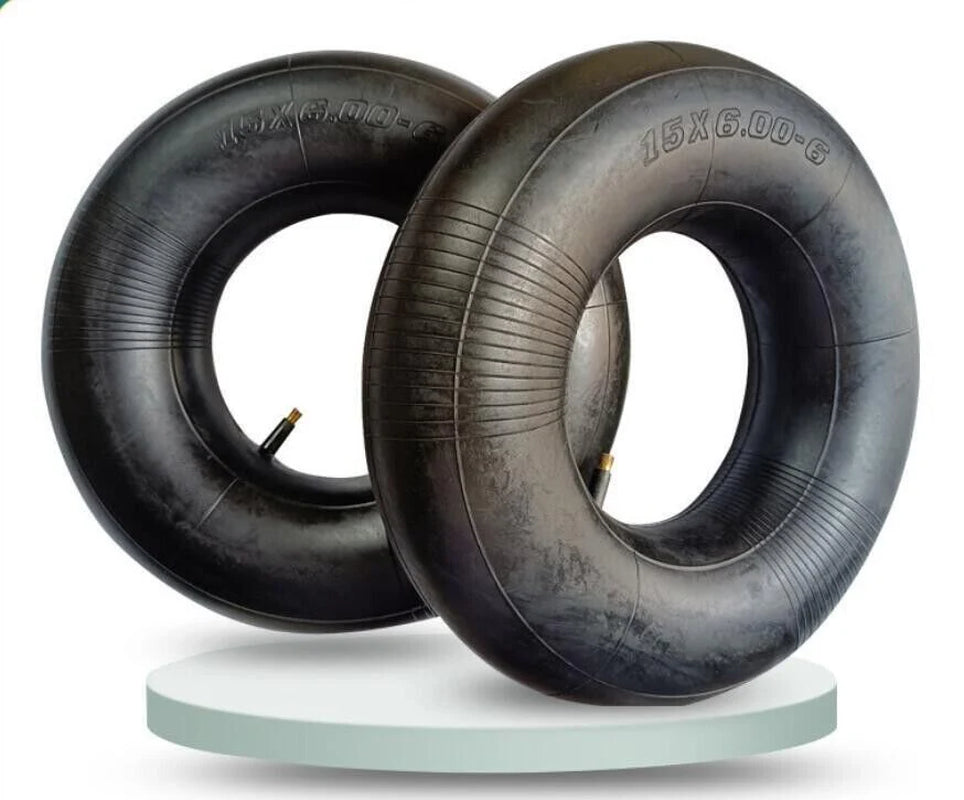 2PCS 15X6.00-6 Lawn Mower Tire Inner Tubes 15X6-6, 15X6X6, 15/6X6 TR13 Valve ATV