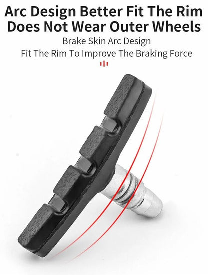 5 Pairs High Grade Cycling Bicycle Bike V Brake Pads 70Mm Shoes Pads Black