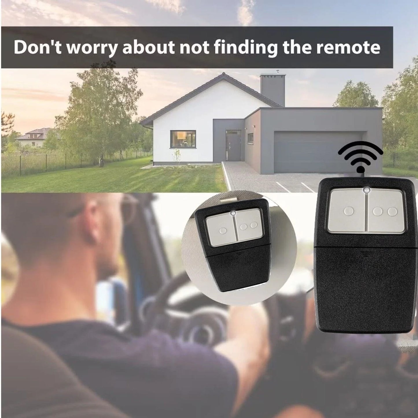 2 for Universal Clicker 375LM 375UT KLIK1U Garage Gate Door Opener Remote Dip