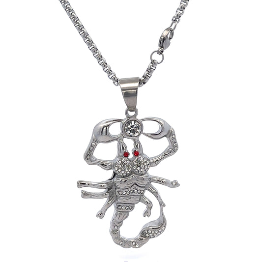 ARIANWEN STEEL RHODIUM NECKLACE