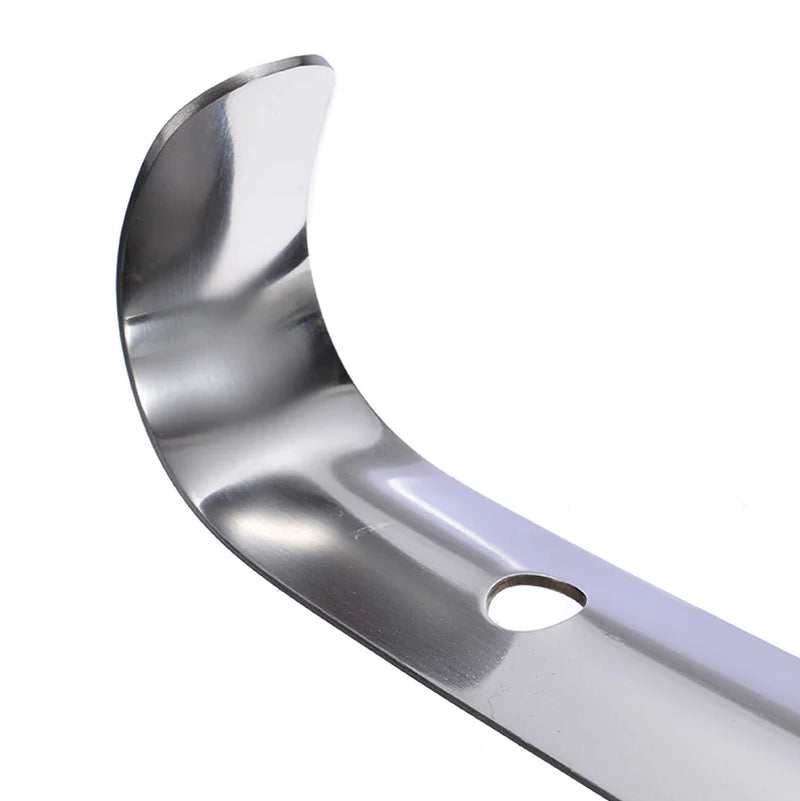 22In Extra Long Handle Shoe Horn Stainless Steel Metal Shoes Remover Shoehorn US