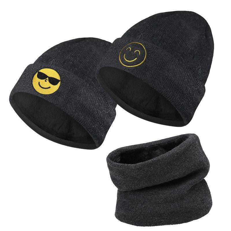 The Latest Fall and Winter Goodies for 2024,Winter Beanie Hat Scarf Gloves, Warm Fleece Knit Winter Hats Touch Screen Gloves Neck Scarf Set Winter Gifts for Women