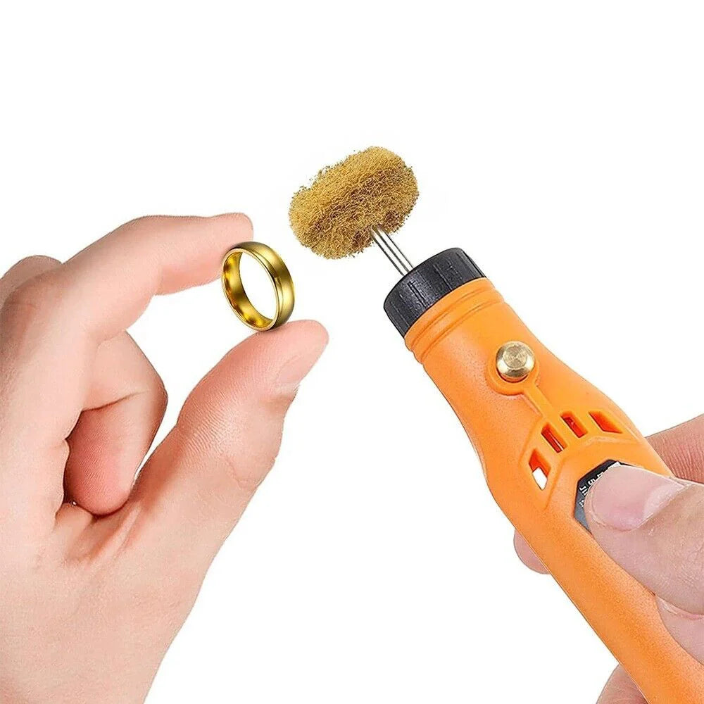 50 Metal Polishing Buffing Wheel Burr Kit Rotary Tool Accessories Set for Dremel