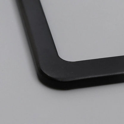 2X High Quality Stainless Steel Metal License Plate Frame Tag Cover Black New US
