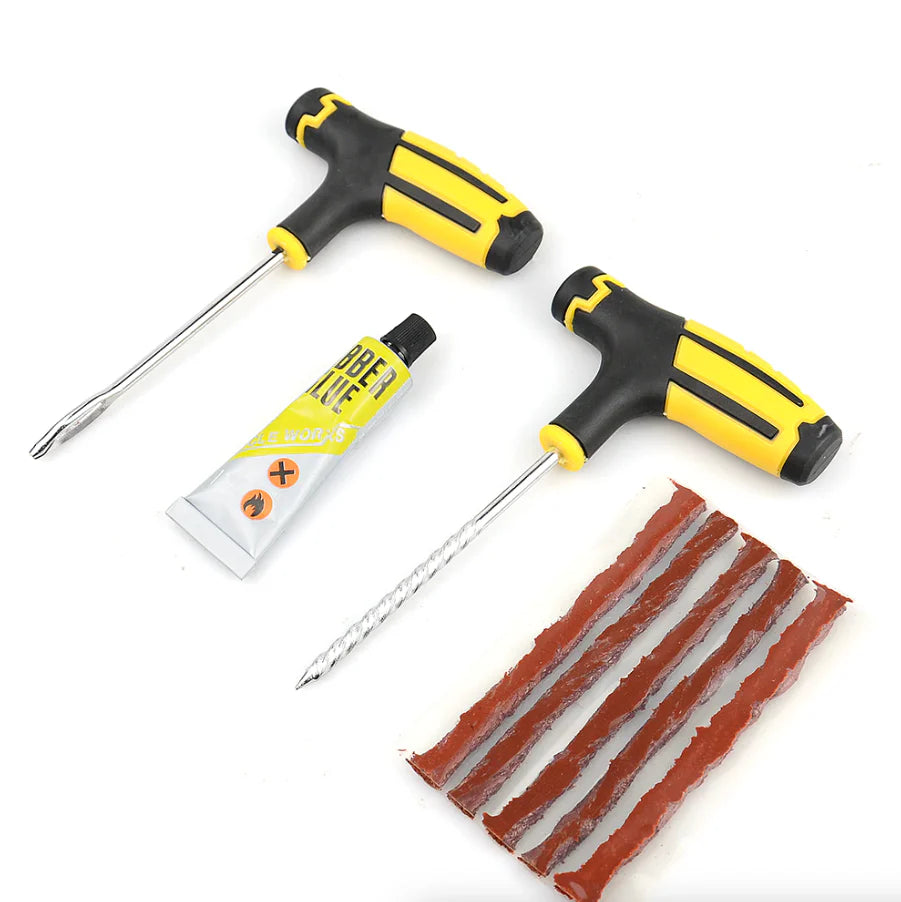 68Pc Tire Repair Kit DIY Flat Tire Repair Car Truck Motorcycle Home Plug Patch