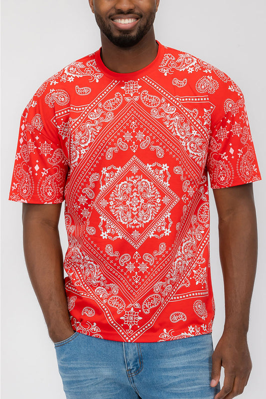 BANDANA PRINT TSHIRT