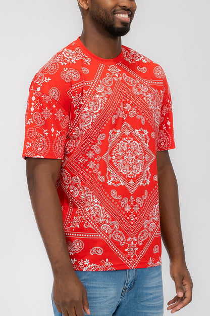 BANDANA PRINT TSHIRT