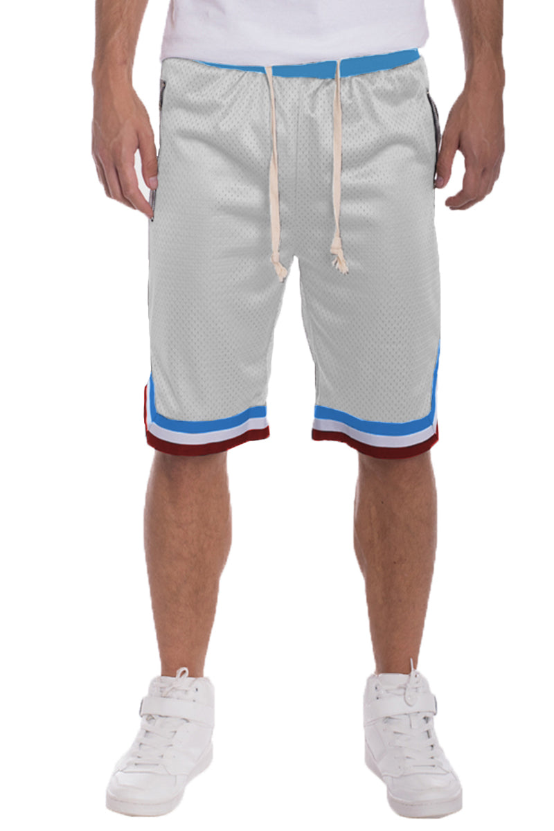 Solid Mesh Basketball Active Shorts