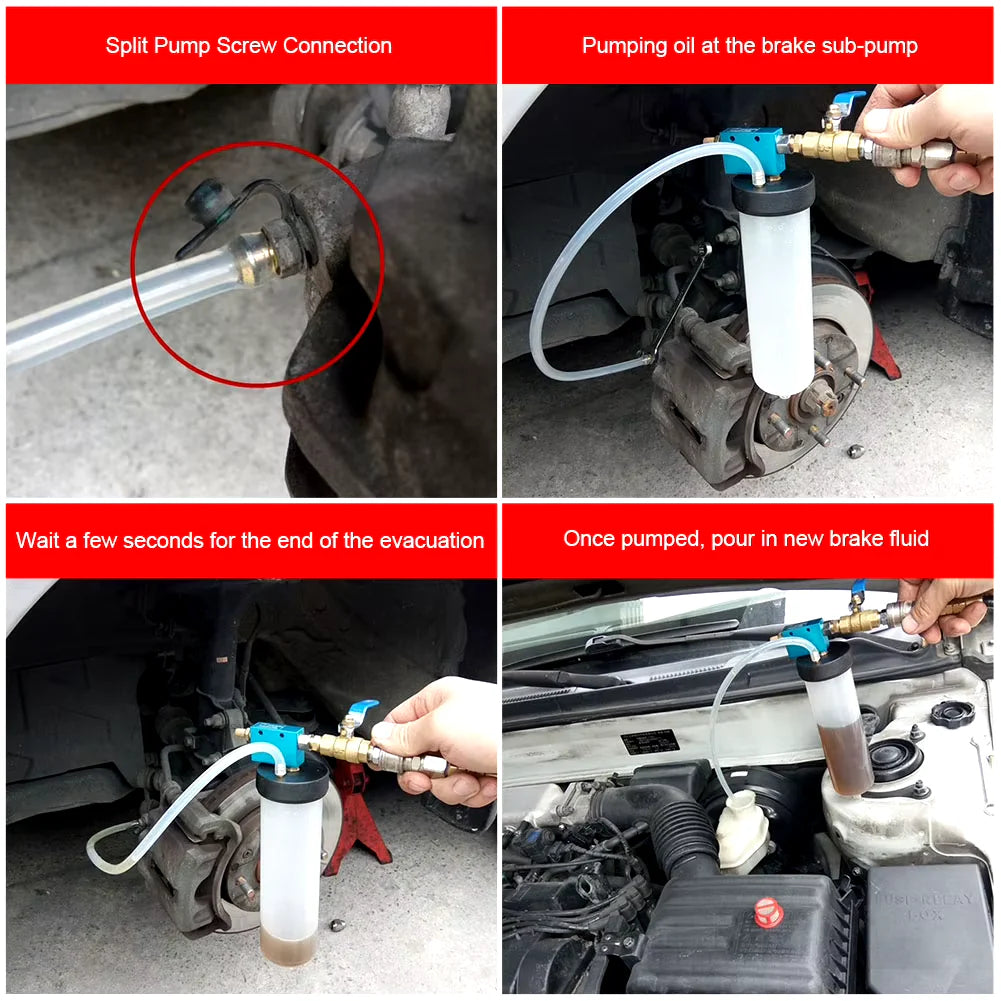 Vacuum Brake Bleeder Car Vehicle Tank Fluid Oil Change Pump Equipment Tool Kit
