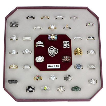 VK925-002-SIZE8 - Assorted 925 Sterling Silver Ring with Assorted  in